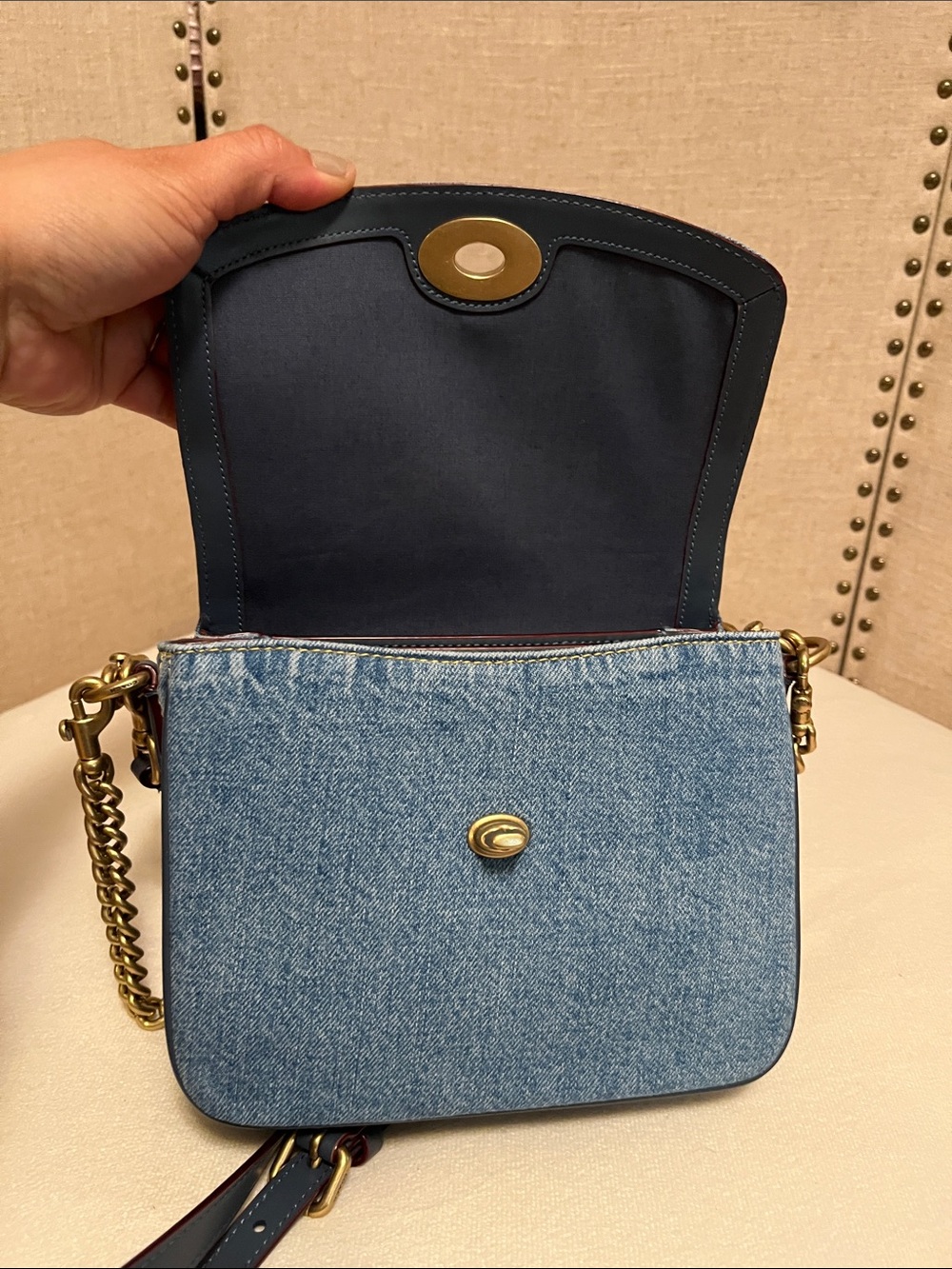 Coach Cassie denim 19 crossbody - Picture 8 of 10